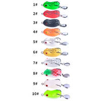Vente en gros 25mm mini leurre souple de pêche grenouille nouveau design appât artificiel d'insecte en PVC Topwater 2.9g pour la pêche en rivière lac ruisseau
