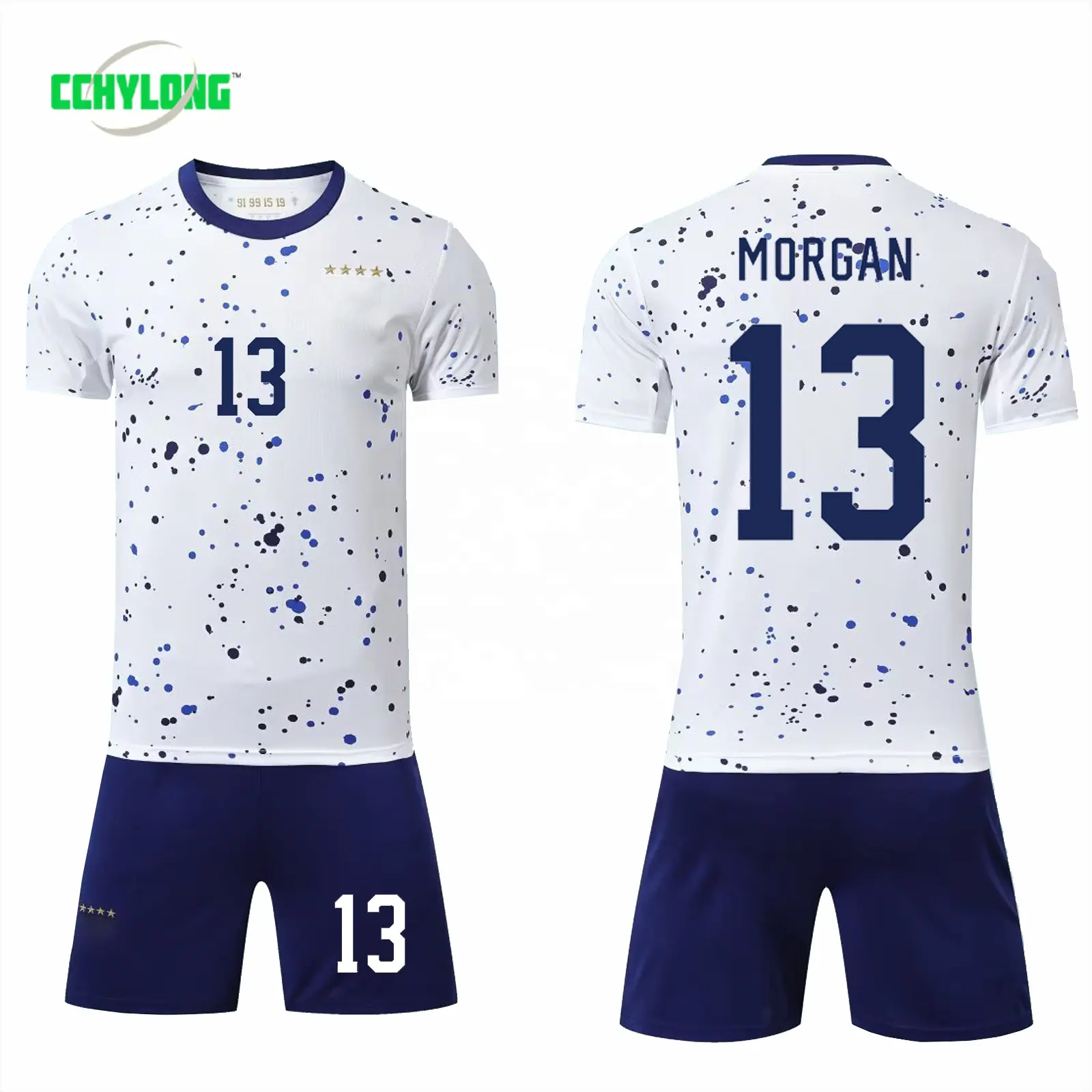 OEM/ODM 2023 USA Soccer Jersey WOMEN Mens Kids World Football Shirts MORGAN Rodman Swanson PULISIC National Team Uniform Kit