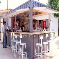 Conteneur mobile pop-up, mini conteneur d'expédition, restaurant préfabriqué, boutique, kiosque de nourriture de rue, conteneur de 10 pieds à vendre