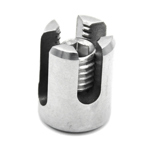 Pince croisée pour câble métallique en acier inoxydable 316 Rampe de câble de type L Pince pour câble métallique à réglage d'angle 304 - Product Image 5