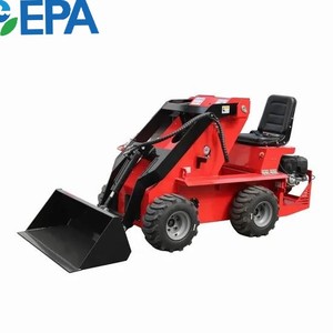 High Quality SK1050 Small Skid Steer Loader Made in China <b>Stand</b>-on Crawler Multi-purpose Loader <b>Engine</b> - Product Image 5