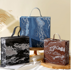 Maßgefertigte Luxus-Geschenkboxen Hochzeitsgeschenke mit Griff Papierbox-Verpackung Umweltfreundliche Produkte Kosmetikverpackung Kondombox - Product Image 1