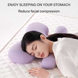 Bantal busa memori kecantikan dua sisi, bantal Wajah Anti Penuaan dan keriput untuk leher dan bahu mendukung tengkuk 2 dalam 1 - Product Image 5