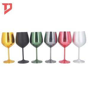 <strong>Wholesale</strong> 500ml Disposable Aluminum Cup Party Color Glasses <strong>Flute</strong> for Red Wine &amp; for <strong>Champagne</strong> Recyclable - Product Image 1