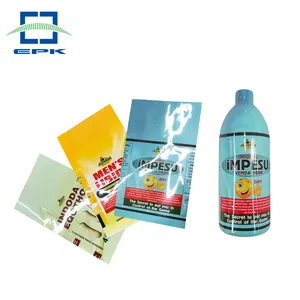 Beverage Cosmetic Shampoo Shower Gel Wine Bottle Heat Shrinkable wrapping Bottle Shrink Sleeve Label film