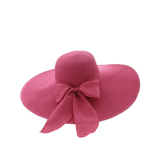 <strong>Wholesale</strong> Oversized Brim <strong>Straw</strong> Sun <strong>Hat</strong> UPF50+ UV Protection Summer Outdoor <strong>Hat</strong> Women Fashion Beach Party Accessory - Product Image 1