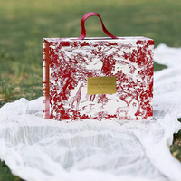 Boîte cadeau de mariage de luxe avec logo personnalisé, boîtes rigides en papier faites à la main, impression offset 4 couleurs, emballage pliable pour vêtements et chaussures