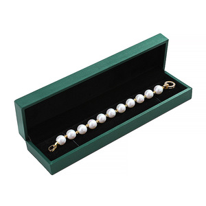 Boîte à collier rectangulaire de luxe brossée avec doublure en velours, personnalisable pour l'affichage et le rangement de bijoux - Product Image 3