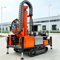 Foreuse robuste et portable pour puits d'eau profonde de 200 m, à moteur diesel hydraulique rotatif, pour un forage efficace