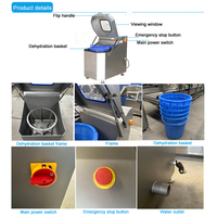 Industriële hogesnelheids centrifugale voedseldroger SUS304 ontwateringsmachine voor voedselverwerkingslijnen
