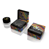 3g 5g 3ml 5ml mini pot rond transparent givré pour crème contour des yeux pot cosmétique en verre pot d'emballage de concentré