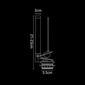 ถังพลาสติก ABS แบบกดชักโครกแบบคู่แรงดันต่ำและวาล์วทางเข้าโรงแรมอุปกรณ์เสริมที่เก็บน้ำ - Product Image 4