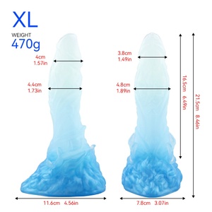 New Design Fantasy Animal Dildo Double-Layer Penis Shape Enhanced Sensation Silicone Strong Suction Cup Sex <b>Toy</b> <b>for</b> Adult - Product Image 2