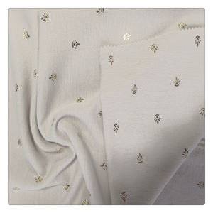 Tela estampada arrugada CEY Foil 180D oro plata metálico <span class=keywords><strong>CREP</strong></span> cey tela estampada 100 poliéster lámina cey para ropa - Product Image 4