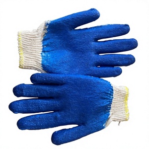 Gants en tricot enduits de nitrile rouge, ambidextres, à manchette extensible, pour le nettoyage domestique et la protection - Product Image 1