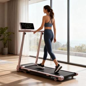 High Quality Wholesale Price 2.0HP Motor Rose Gold Foldable Indoor Fitness Equipment Remote Control <b>Walking</b> <b>Pad</b> Home - Product Image 1