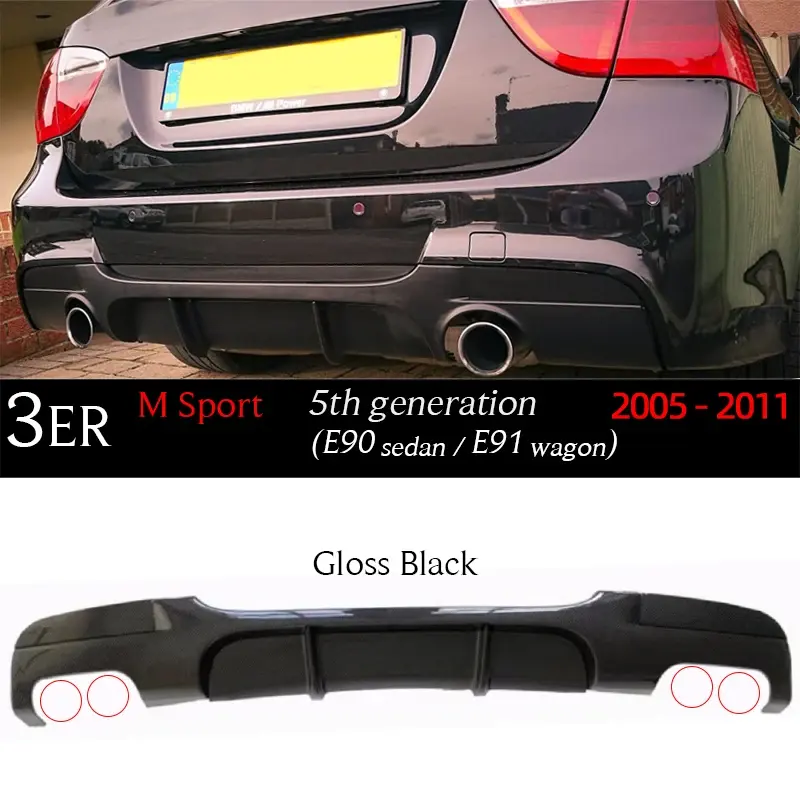 E90 22 noir brillant