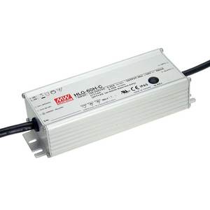 Meanwell ตัวแปลงกระแสสลับแบบช่องสัญญาณเดียวไฟ LED 60W 350mA ไดรเวอร์ HLG-60H-C350B - Product Image 1