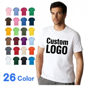 เสื้อยืดโอเวอร์ไซส์ทรงหลวม ผ้าคอตตอน 100% สำหรับผู้ชาย แบบถัก น้ำหนักมาก ระบายอากาศดี เรียบง่าย สไตล์สตรีทแวร์  สำหรับสกรีนลาย - Product Image 1