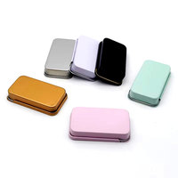 Boîte en fer blanc coulissante de 15 ml, personnalisée, de luxe, pour le stockage de parfum solide, de café, de nourriture pour perroquets, de chewing-gum, de jouets, et comme emballage cadeau de Noël