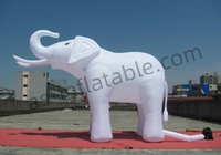 Modèle d'éléphant gonflable réaliste géant pour la publicité et la décoration d'événements en plein air