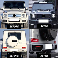 Kit de carrosserie de conversion pour Mercedes Classe G W463 2002-2018, mise à niveau 2024 style B+ avec phares LED, capot et feux arrière à fixation par boulons