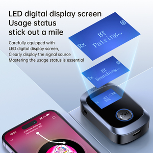 Receiver LCD Hiển Thị 3.5Mm AUX Stereo Không Dây Adapter Bt 5.0 Âm Thanh Transmitter Receiver Cho Xe Loa Tai Nghe Âm Nhạc Adapter - Product Image 4