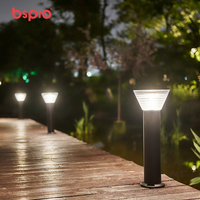 Lampu Taman Tenaga Surya Aluminium Bspro IP65 LED Lampu Lanskap 3000K 6500K Pencahayaan Jalur 360 Derajat
