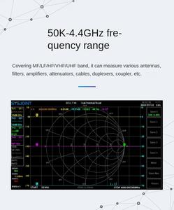 Analyseur de réseau vectoriel SV4401A 50KHz-4.4GHz Détecteur de signal 100db N AnoVNA Analyseur d'antenne Noir Micro-ondes - Product Image 6