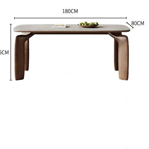 Table à manger en forme de patte d'éléphant de 1,8 mètre