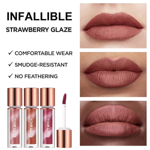 Brillo Labial Coreano Personalizado de Terciopelo, Resistente a Manchas y Transferencias, Larga Duración, Acabado Mate No Pegajoso, con Infusión de Minerales Herbales - Product Image 4