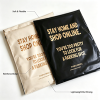 Sac d'expédition biodégradable pour vêtements, sous-vêtements et chaussettes, avec logo personnalisé, polymailer 120 microns, emballage de coursier pour vêtements