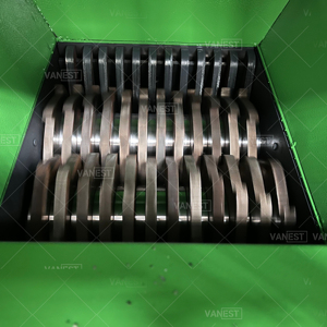 Vanest phế liệu kim loại Máy Nghiền đôi trục Mini bảng nhựa Shredder máy - Product Image 1