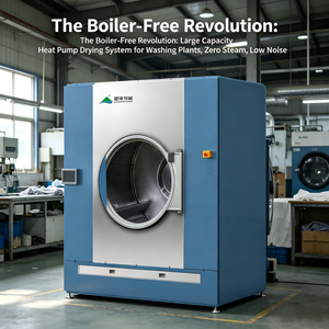 Sèche-linge industriel à pompe à chaleur haute efficacité 50 kg, 160 kg, conception sans vapeur pour 70 % d'économies d'énergie - Product Image 4