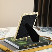 Marco de Fotos Creativo y Ecológico Flolenco Hecho a Mano en 3D con Diseño de Limón Texturizado en MDF y Cuero para Decoración del Hogar y Escritorio