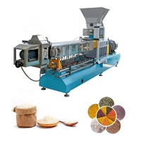 Chaîne de production de machines extrudeuses automatiques pour la fabrication de riz artificiel instantané et nutritif, équipement de fabrication de riz fortifié, fabriqué en Chine