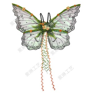 Nouvelles ailes d'elfe papillon en feuilles de saule pour accessoires de spectacle de festival, à faire soi-même - Product Image 5