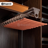 Supeni Garderoben zubehör Top-Installation Kleider schrank Aufbewahrung Ausziehbares Hosen regal Push Pull Hosen regal V-förmiges Hosen regal