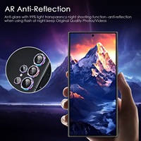 Protection d'objectif en verre trempé transparent 9H en alliage de diamant pour Samsung Galaxy S26 Ultra S25 26 Plus 5G