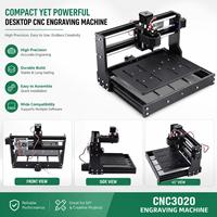 Imprimante 3D CNC 3020 Plus 2 en 1, machine de gravure laser et de fraisage GRBL ER11, bricolage, gravure sur bois, PCB, PVC, mini graveur