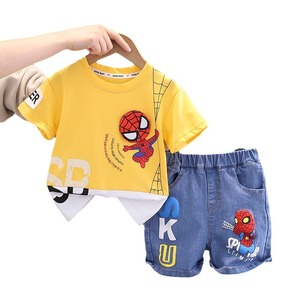 T-<span class=keywords><strong>shirt</strong></span> d'été décontracté et respirant pour enfants, nouveau costume à manches courtes pour garçons, vêtements élégants et tendance pour enfants - Product Image 4
