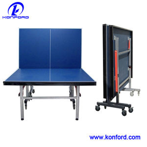 Mesa de ping pong personalizada de fábrica, mesa de <span class=keywords><strong>tenis</strong></span> de mesa con patas de tubo de metal, 25mm, MDF/HDF, venta al por mayor - Product Image 2
