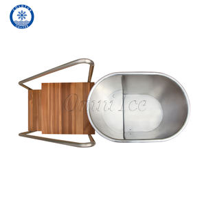 Omni 1.5hp Rode Ceder Houten 304ss Custom Koude Duik Badkuipen Hoge Kwaliteit Vat Spa 1 2 Persoons Ijsbad Koude Duik - Product Image 6