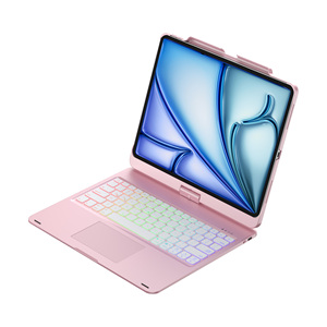 Tastiera del dente blu senza fili ricaricabile per <span class=keywords><strong>iPad</strong></span> <span class=keywords><strong>Pro</strong></span> <span class=keywords><strong>12.9</strong></span> pollici Tablet caso arabo spagnolo ebraico francese portoghese italiano - Product Image 5