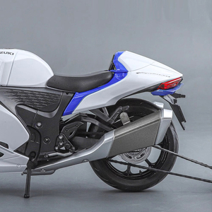 Modèle de moto en alliage 1:9 HY Suzuki Hayabusa GSX-1300R sous licence officielle, style course urbaine, <span class=keywords><strong>simulation</strong></span> acousto-optique moulée sous pression - Product Image 5