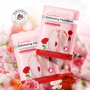 Venta caliente Rose anti-agrietado exfoliante reparación máscara de pie hidratante y rejuvenecedora máscara de pie - Product Image 1