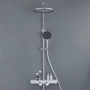 Sistema <span class=keywords><strong>Doccia</strong></span> a Vista di Grado Architettonico con <span class=keywords><strong>Soffione</strong></span> <span class=keywords><strong>Doccia</strong></span> a Doppia Funzione e Miscelatore in Ottone Anti-Calcare - Product Image 4