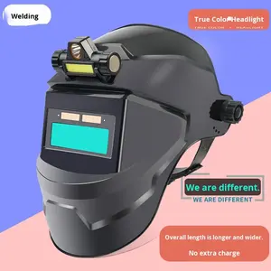 หน้ากากเชื่อมแบบติดศีรษะแบบปรับแสงอัตโนมัติ หน้ากากป้องกันน้ำหนักเบาพร้อมอุปกรณ์ป้องกันใบหน้าสำหรับการเชื่อมอาร์กอนอาร์ค - Product Image 3