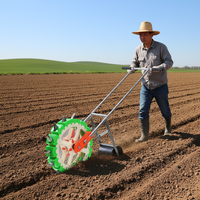 Semoir manuel portable à pousser à la main, idéal pour l'agriculture à petite échelle, semoir Jang fiable pour une précision de semis optimale