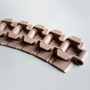 Bảng Top chuỗi đá đen chuỗi 880325 880450 nhựa POM chuyển đường cong băng tải Màu Cà Phê chai Side flexing chuỗi - Product Image 2